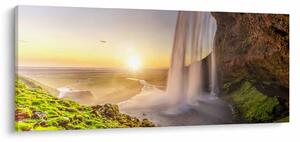 Slika - Seljalandsfoss iza špilje (120x50 cm)
