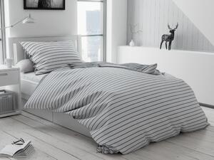 Pamučna posteljina Caprivi siva gumbi Dimenzije posteljine: 70 x 90 cm | 140 x 200 cm