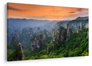 Slika - Nacionalni šumski park Zhangjiajie (90x60 cm)