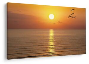 Slika - Zalazak sunca iznad oceana (90x60 cm)