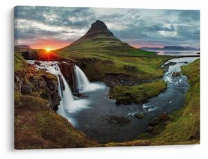 Slika - Kirkjufell na zalasku sunca (70x50 cm)