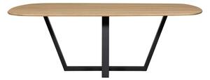 Blagovaonski stol s hrastovom pločom stola 100x220 cm Tablo – WOOOD