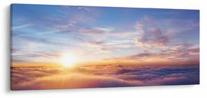 Slika - Zalazak sunca iznad oblaka (120x50 cm)