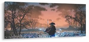Slika - Ilustracija ratnika (120x50 cm)