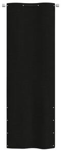 VidaXL Balkonski zastor crni 80 x 240 cm od tkanine Oxford