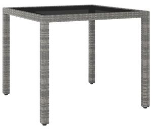 VidaXL Vrtni stol sivi 90 x 90 x 75 cm od poliratana