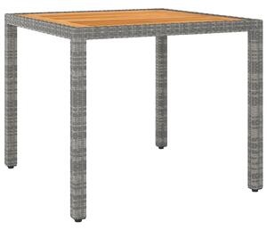 VidaXL Vrtni stol sivi 90 x 90 x 75 cm od poliratana
