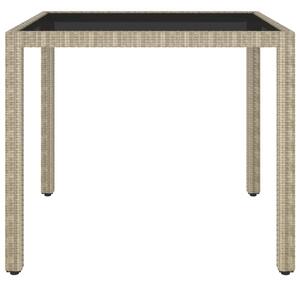 VidaXL Vrtni stol bež 90 x 90 x 75 cm od poliratana