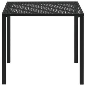 VidaXL Vrtni stol crni 80 x 80 x 72 cm čelik