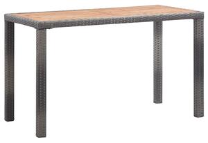 VidaXL Vrtni stol antracit-smeđi 123x60x74 cm masivno bagremovo drvo