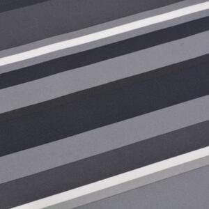 VidaXL Balkonski zastor od tkanine Oxford 75 x 600 cm prugasti sivi