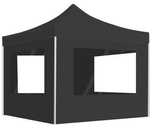 VidaXL Profesionalni sklopivi šator za zabave 3 x 3 m antracit