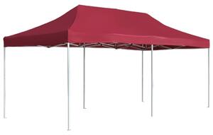 VidaXL Profesionalni sklopivi šator za zabave 6 x 3 m crvena boja vina