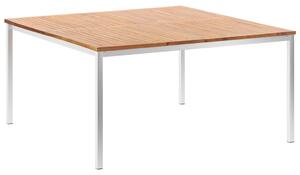 VidaXL Vrtni blagovaonski stol 150 x 150 x 75 cm drvo bagrema i čelik
