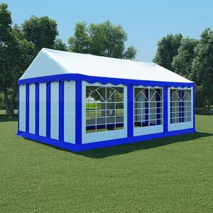 VidaXL Vrtni šator od PVC-a 4 x 6 plavo-bijeli