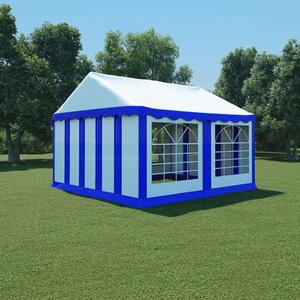 VidaXL Vrtni šator od PVC-a 4 x 4 m plavo-bijeli