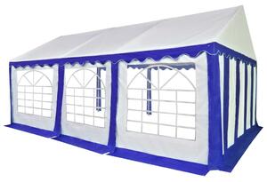 VidaXL Vrtni šator od PVC-a 4 x 6 plavo-bijeli