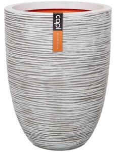 Capi vaza Nature Rib elegantna niska 46x58 cm boja bjelokosti KOFI783