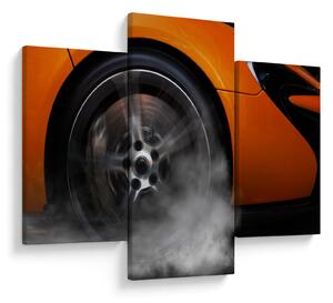 Slika - Narančasti sportski auto (90x60 cm)