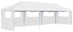 VidaXL Sklopivi šator za zabave s 5 bočnih zidova 3 x 9 m bijeli
