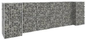 VidaXL Gabionska sadilica u H-obliku od čelične žice 260 x 40 x 80 cm