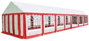 VidaXL Vrtni šator od PVC-a 6 x 14 m crveno-bijeli