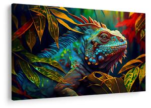 Slika - Šarena iguana (90x60 cm)