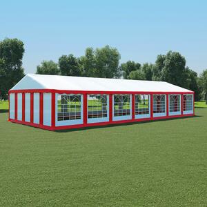VidaXL Vrtni šator od PVC-a 6 x 14 m crveno-bijeli