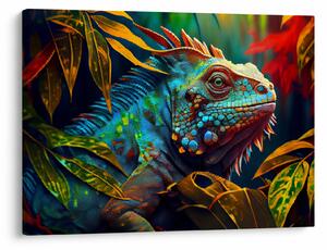 Slika - Šarena iguana (70x50 cm)