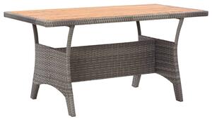 VidaXL Vrtni stol sivi 130 x 70 x 66 cm od masivnog bagremovog drva