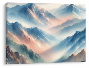 Slika - Akvarel planine (70x50 cm)