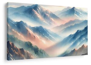 Slika - Akvarel planine (90x60 cm)