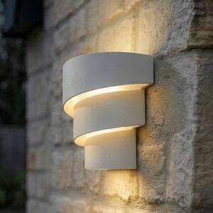 Lindby LED vanjska zidna svjetiljka Valir, bijela, tri nijanse, IP54, Bijela, Aluminij