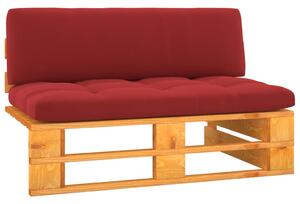 VidaXL Vrtna srednja sofa od paleta boja meda od impregnirane borovine