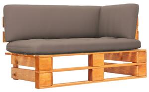 VidaXL Kutna vrtna sofa od paleta boja meda od impregnirane borovine
