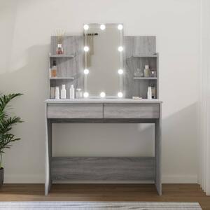 VidaXL Toaletni stolić LED boja hrasta sonome 96x40x142 cm