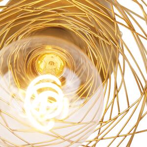 Dizajnerska stropna lampa zlatna - Sarella