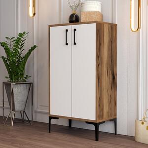 Ormar za obuću Prag - Walnut, White