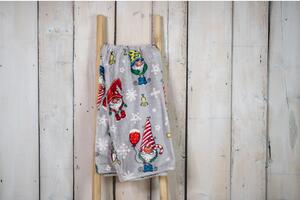 Deka s božićnim motivom od mikropliša 200x220 cm Gnome – My Home