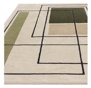Kaki zeleni/bež vuneni tepih 200x290 cm Reef – Asiatic Carpets