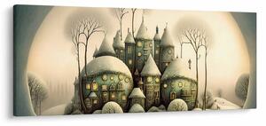 Slika - Kućice iz bajke (120x50 cm)