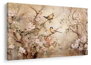 Slika - Vintage slika ptica II. (90x60 cm)