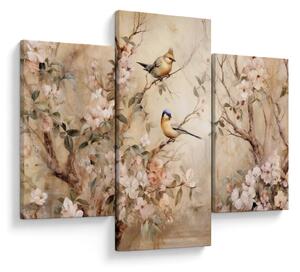 Slika - Vintage slika ptica II. (90x60 cm)