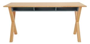 Radni stol s pločom u dekoru hrasta 70x160 cm Luca - Woodman