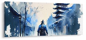 Slika - Samuraj, akvarel (120x50 cm)