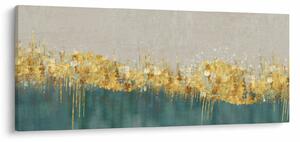 Slika - Tekstura sa zlatnim ukrasom (120x50 cm)