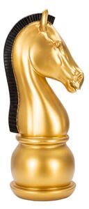 Mauro Ferretti Dekoracija GOLD AND BLACK HORSE cm Ø 18,5X50