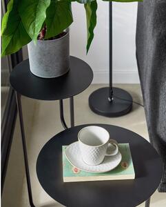 Crni metalni pomoćni stolić Kave Home Vidalita