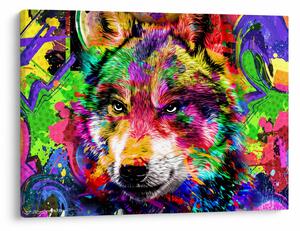 Slika - Vuk s grafitima (70x50 cm)