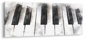 Slika - Klavir, akvarel (120x50 cm)
